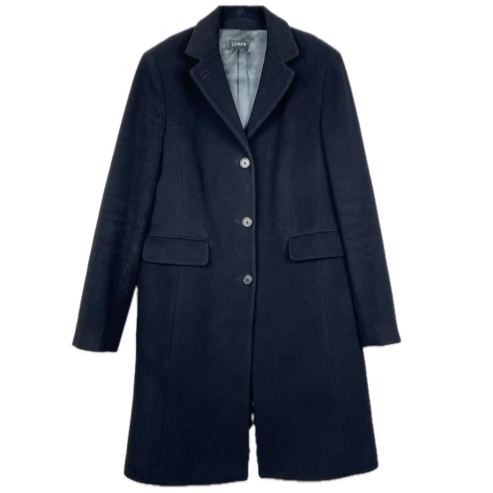 J. Crew Coat Womens Size 10 Emily Wool Cashmere Black Holiday 2006 Collection